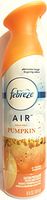 Febreze Air - Air Freshener Spray - Limited Edition - Winter Collection 2017 - Fresh-Fall Pumpkin - Net Wt. 8oz (250 G) Per Bottle - One (1) Bottle