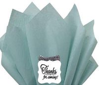 48Sheets Blue Haze 20" x 30"Large Gift Wrap & Large Flower Decoration Crafting Tissues Paper with Decorative Gift Tags