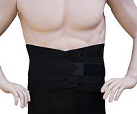 Alpha Medical 10" Vented Lumbosacral Support Elastic Back Brace for Lower Back (XX-Large, White)
