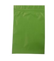 Eshoppercity 100 12x18cm 4.7" x 7" Color Aluminium Foil Reusable Zip Bag Flat Mylar Metallic Pouch (Green)