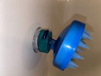 Scalp Massager Suction Cup Holder/Holster (Translucent Green)