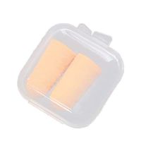 FRIDG Ear Plugs for Sleeping, 1 Pair Portable Mini Soft Noise Reduction Earplug Ear Plug Sleeping Aid Device Orange