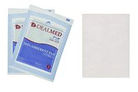 Dealmed Sterile Non-Adherent 3" x 4" Gauze Pads, 1200/Case | Non-Adhesive Wound Dressing, Highly Absorbent & Non-Stick, Painless Removal-Switch, Individually Wrapped for Extra Protection