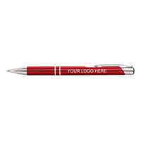 Tres-Chic Pen - LaserMax - Bright Red, with Black Ink GST - 100 Quantity - $1.50 each - Promotional Product/Bulk / WITH YOUR CUSTOMIZED BRANDING
