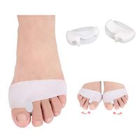 ERIUAES Bunion Corrector Bunion Relief Kit Ladies Silicone Foot Toe Thumb Bicyclic Apparatus Correct Straightener (A)