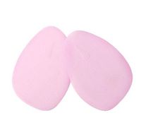 Gentle Meow 4 Pairs Front Half Insoles Feet Shockproof Forefoot Half Sole Cushions, Pink
