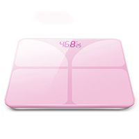Digital Body Weight Bathroom Scale LCD display ,Precision Measurements,Indoor temperature display ( Color : Pink )