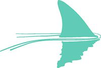 hBARSCI Shark in The Water Vinyl Decal - 5 Inches - for Cars, Trucks, Windows, Laptops, Tablets, Outdoor-Grade 2.5mil Thick Vinyl - Mint