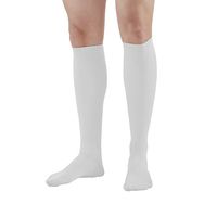 Ames Walker AW Style 100 Men's Dress 20 30mmHg Firm Knee High Socks White Large