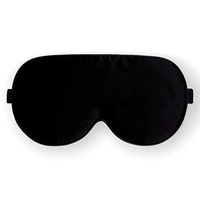 Maxfeel 100% Pure Silk Eye Mask for Sleeping Black Big Size 22 * 10cm