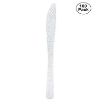 Plastic Wedding Party Cutlery 100 Pieces Knives Disposable Sl