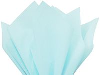 6 Sheets Gift Grade Tissue Paper Sheets - 20" x 30" Soft fold Packed Choose Color (Light Blue)