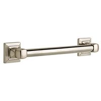 Delta Faucet DSQ5916-BN Harvard Square Decorative Bathroom Safety Grab Bar, 16" x 1 1/4 inch, Satin Nickel