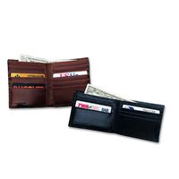Crocodile Bidente Slim Wallet, Brown (US272)