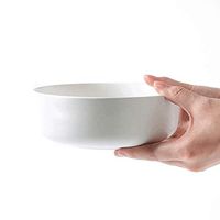BBSEQ Circular Ceramic Pasta Bowls Household Noodle Salad Rice Bowl, (Color : C)