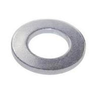 Steel Flat Washer, Zinc Plated Finish, ASME B18.22.1, 1" Screw Size, 1-1/16" ID, 2" OD, 0.134" Thick (Pack of 25)