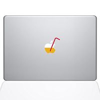 The Decal Guru Apple Juice with Straw Decal Vinyl Sticker, 13" MacBook Air, Multi-Colored (2312-MAC-13A-NA)