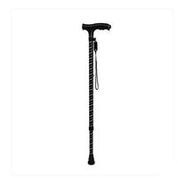 ZSMPY One-Legged Cane Outdoor Non-Slip Armrest Multi-Functional Auxiliary Aluminum Alloy Walking Stick