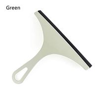 ARRIVEOK Bathroom Table Tile Window Cleaner Glass Wiper Screen Squeegee Scraper Brushes Home Washing(Green)