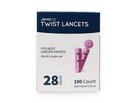 AIMSCO 28 Gauge Twist Lancet - 100 Count