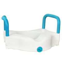 AquaSense 3-Way Raised Toilet Seat, White, 4-Inches