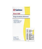 Safetec Antibiotic (Bacitracin) Ointment.9 g. Pouch 144 ct. Box (12 Boxes/case)