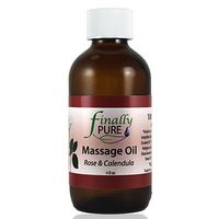 Finally Pure - Massage & Body Oil, Rose & Calendula 4 oz