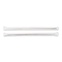 15000444 Dixie Individually Wrapped Jumbo Straws - 7.75" Length - Plastic - 500 / Box - Translucent