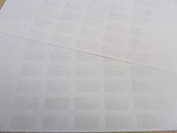 70 Small Plain Clear Transparent Durable Plastic Labels 20x10mm (0.8" x 0.4") Rectangular Stickers