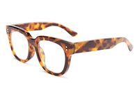 FEISEDY Retro Square Thick Big Frame Blue Light Blocking Reading Glasses Anti Glare Digital Eyestrain Reader B2523