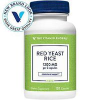 Red Yeast Rice 1200mg, Supports Cholesterol Cardiovascular Health Supports a Healthy Heart, Gluten Free, Dairy Free (120 Capsules) by The Vitamin Shoppe