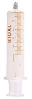 TRUTH 11-15-02-10 Borosilicate Glass Reusable Syringe with Metal Luer Lock, 100 mL Capacity, 5 mL Graduation