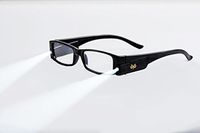 EVIDECO LED Reading Glasses With Light, Black L Optic By Finess Power +2