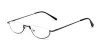 Readers.com Reading Glasses: The Lynwood Reader, Metal Round Style for Men and Women - Grey, 1.50