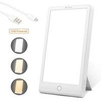 Light Therapy Lamp, HOSOME 10,000 Lux LED Sunlight Lamp with 3 Color Modes, UV Free White Energy Light with 3 Timer Settings, USB Powered & Touch Control Light Thearpy Lamp with Adjustable Brightness