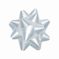 Gift Bows 3 3/4" White Pre Made Bows Case of 200