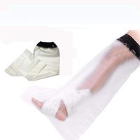 Full Leg Cast Cover for Shower Adult, Wecation Waterproof Vacuum Seal Bandage Protector Ankle Knee 34 inch (Full Leg 34 inch)