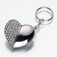 D-CLICK TM Bling Bling Jewelry Crystal USB 3.0 Super Speed Flash Drive for Girls (16GB, Heart)