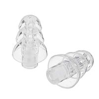 Jenny.Ben Noise Reducing Earbuds Hearing Protection Reusable Silicone Earplugs for Sleep Concert Musicians Bar Drummers White