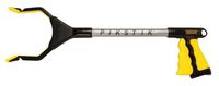 PikStik Pro P201, Aluminum Reacher, Wide 5.5” Jaw, 360° Rotating Jaw, Durable and Rust-Proof, Unique Handle and Trigger, 1 Year Warranty, 20", Yellow