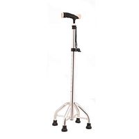 Non-Slip Four-Legged Cane, self-Supporting Adjustable Telescopic Aluminum Walking Stick, Lightweight Male and Female Elderly Walker