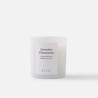 Sijo Luxury Natural Coconut Wax Aromatherapy Scented Candles, Highly Scented Long Lasting 60 Hours Burn, Wooden Wick, for Stress Relief, Relaxation, Hand Poured in the USA(Lavender Chamomile, 8.5 Oz.)