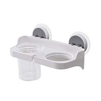 Suction Cup Hair Dryer Rack, Wall Mount, Muti-Function ABS Material Bathroom Hair Dryer Holders, Creative Hair Care & Styling Tool Organizer for Hair Straightener