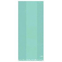 Amscan 379500.121 Small Bag Party Supplies, 9 1/2"H x 4"W x 2 1/4"D, Robins Egg Blue