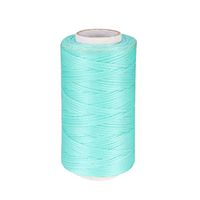 uxcell Crafts 150D 1mm Leather Sewing Stitching Flat Waxed Thread String Cord (150D 1mm 50M, Aquamarine)