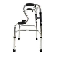 Folding Walking Aids Healthcare Aluminum Alloy Walker with Wheels and Sitting Board for Elderly Seniors, Handicap, Disabled Max 150kg(330 lbs)