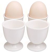 Ceramic Egg Cups Set of 4 for Soft Hard Boiled Eggs