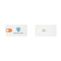 Boldguard Tracking Device - Bluetooth Smart Personal Anti-Theft Tracking Device - Rectangle - Perfect for Men, Women, Kids, and Valuables (White)