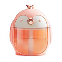 Aromatherapy Essential Oil Humidifier Protable Cute Penguin 300ml Traval Essential Oils Diffuser,Auto Shut-off 7 Color LED Lights for Study Bedroom Office,Gifts for Women Girlfriend Teen Girls (Pink)