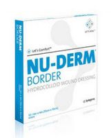 6543290 PT# HCT101 Dressing Nu-Derm Border Thin Island 4x4" Hydro Abs Adh 10/Cr Made by Systagenix Wound Management